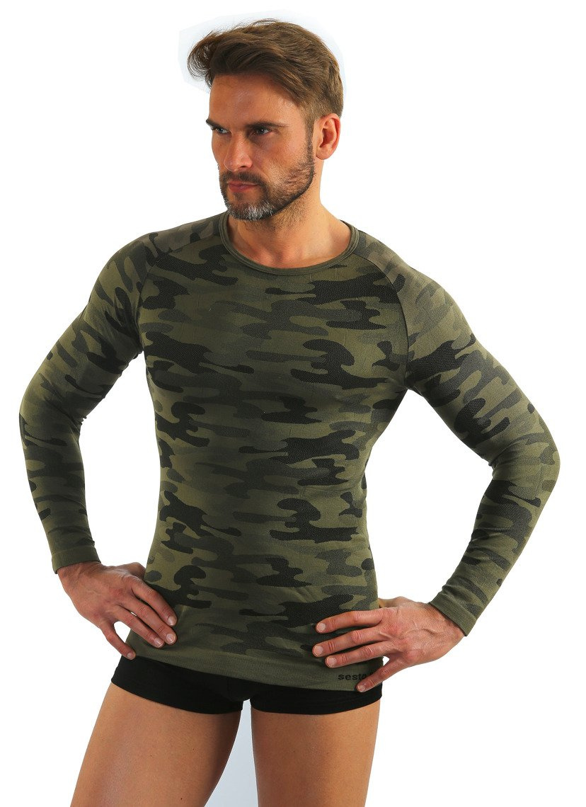 Thermo-Shirt Thermo Active Tarnfarbe