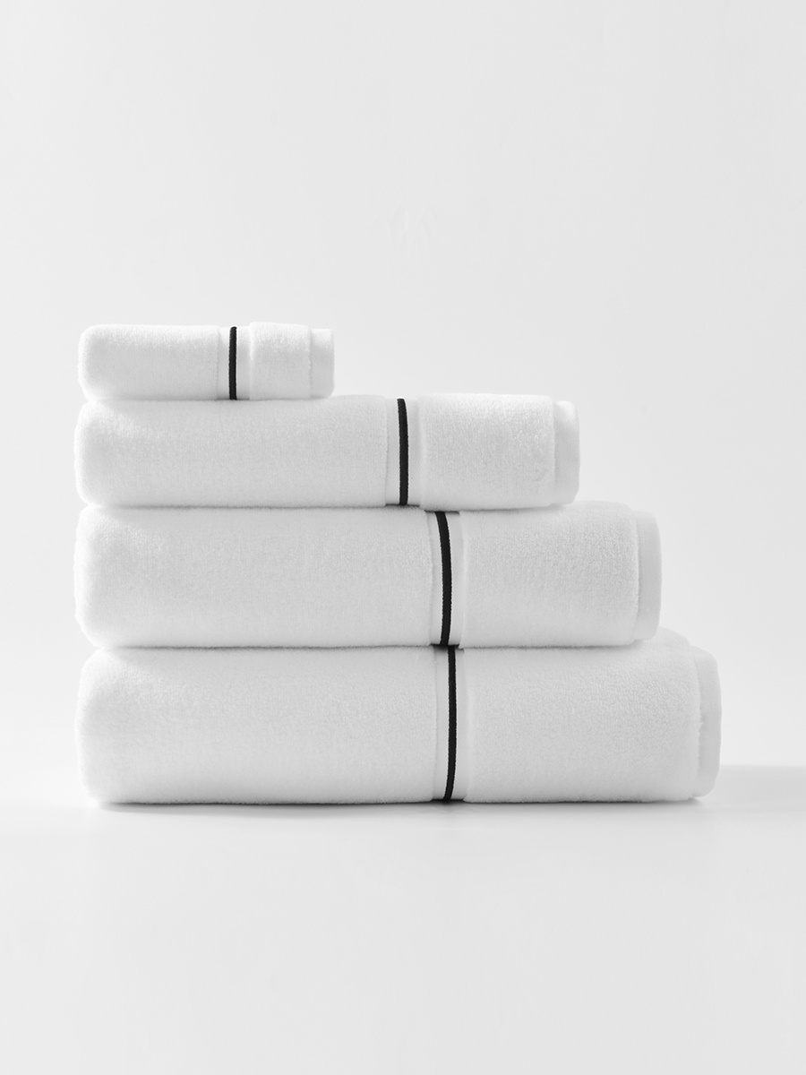 S TOWEL 100*150 LIBRE WHITE+BLACK