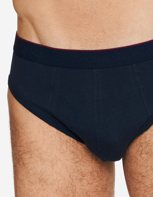 Henderson Herren Unterhosen Burito 18728 – Bequeme Baumwollunterwäsche, Elastisch, Premiumqualität, Vielseitig, Schwarz/Dunkelblau/Weiß, Ohne Muster, Basic Kollektion