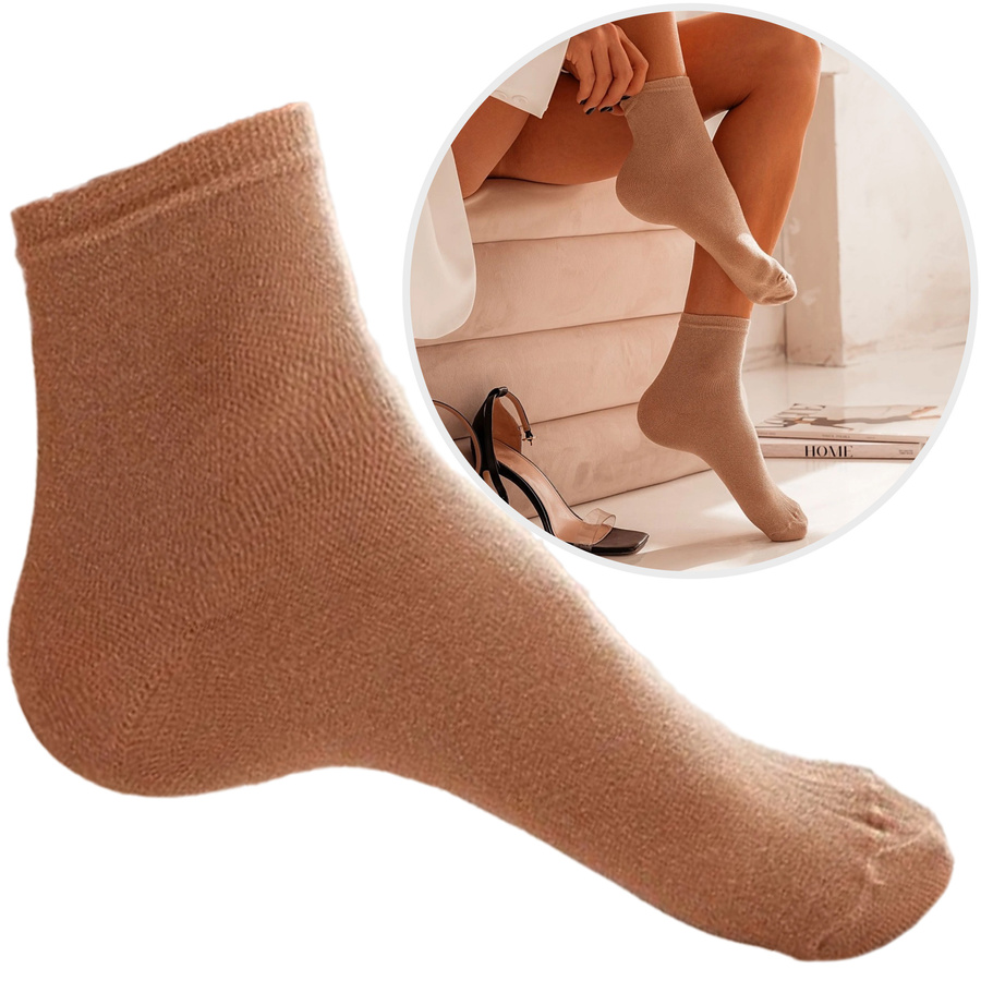 Klassische Socken mit Lurex, Puderrosa, Größe 37-41