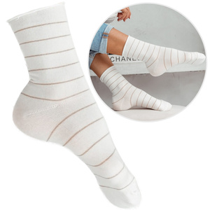 Socke Serie Gemustert 200 Ecru