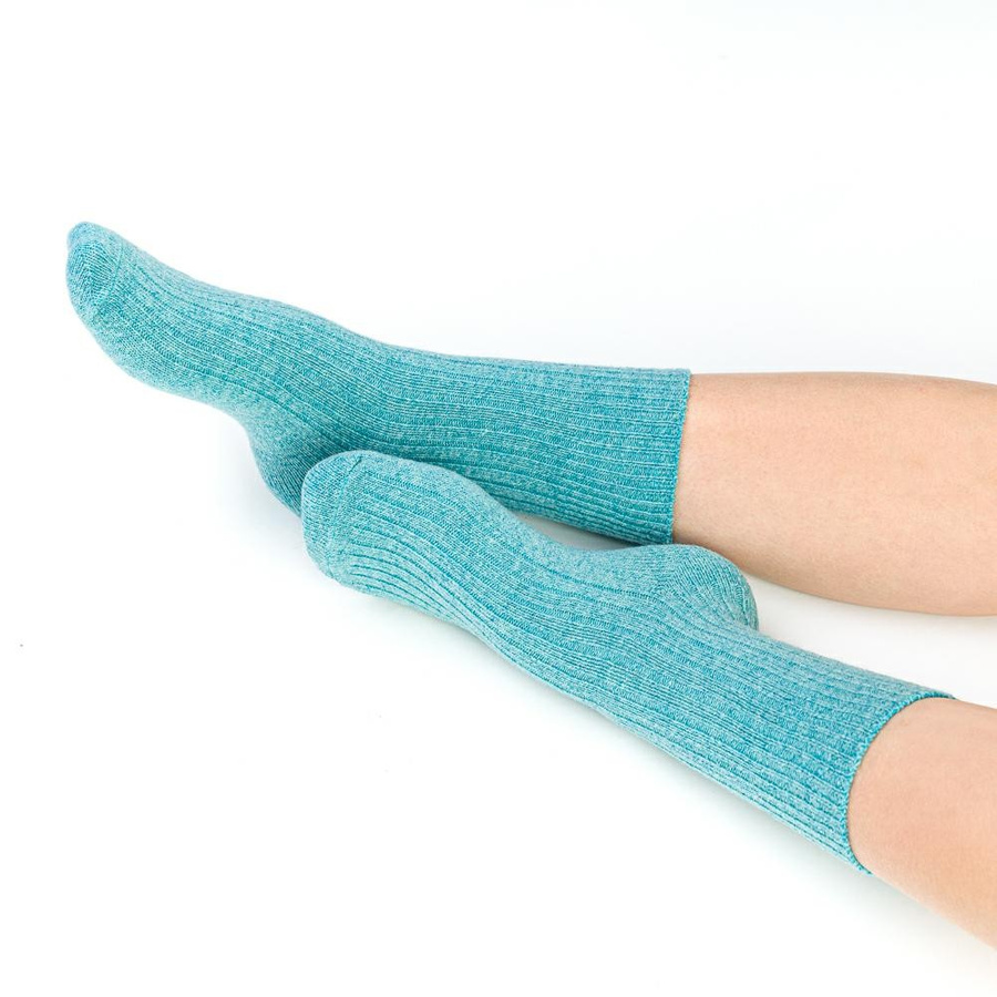 Socken Damen Serie Art. 093 Türkis Blau