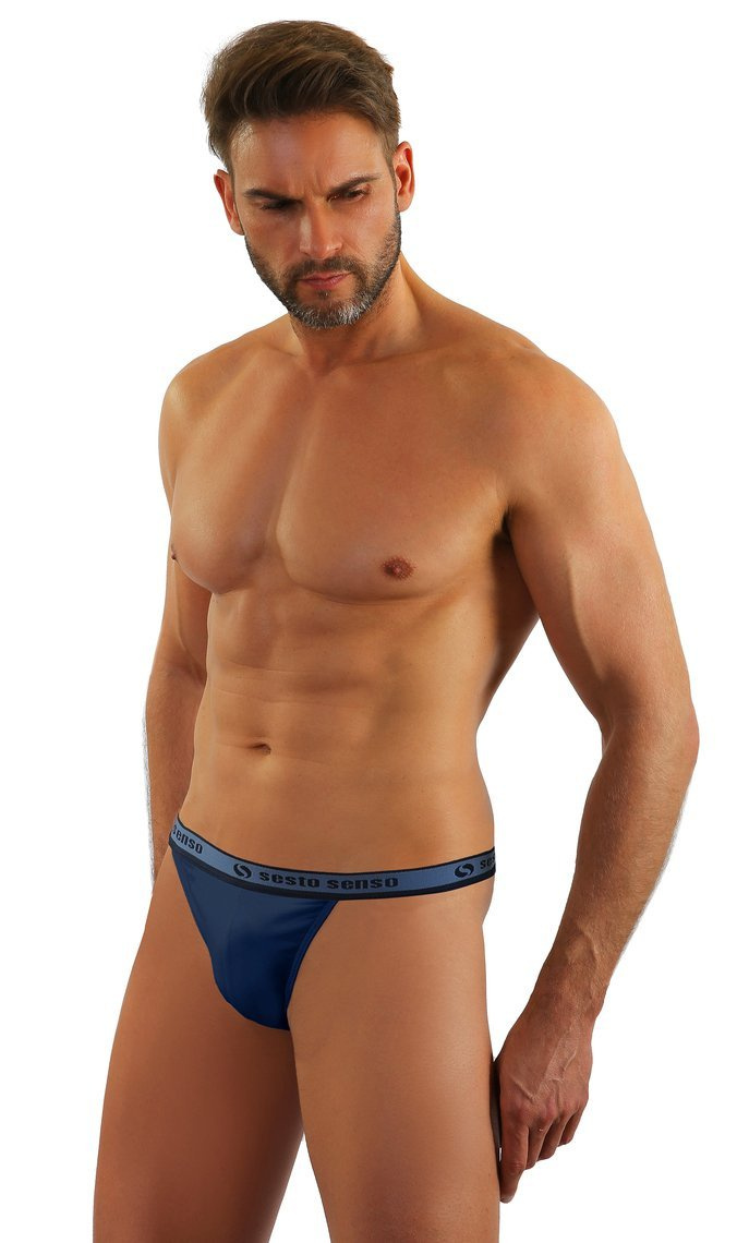 Tanga-Slips SM04 Grau/Blau/Beige