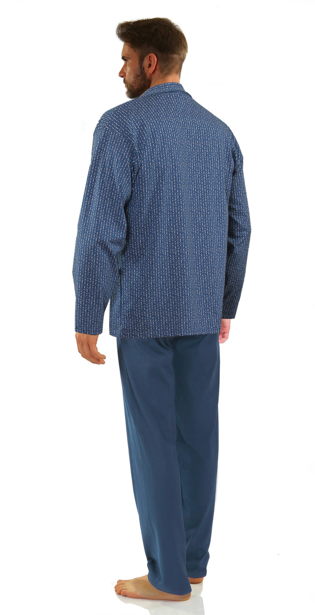 Schlafanzug Herren Serie Blau