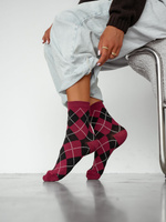 Vintage 0200 women's rhomboid socks