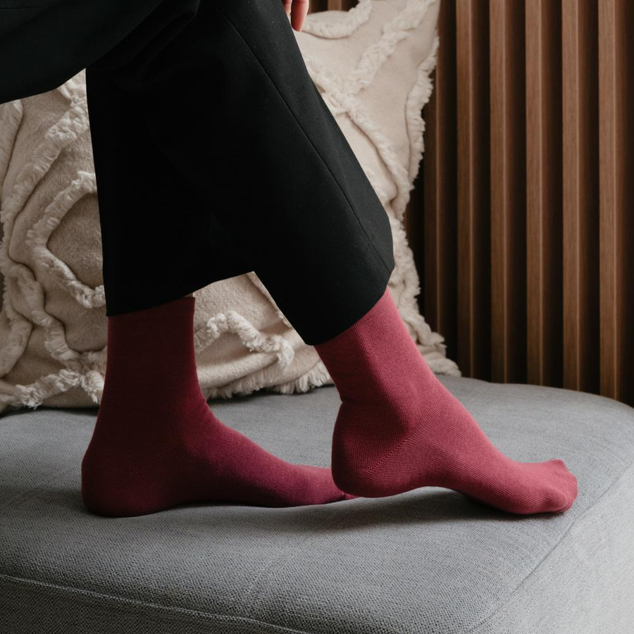 Skarpetki damskie Art. 037 bordowe Steven