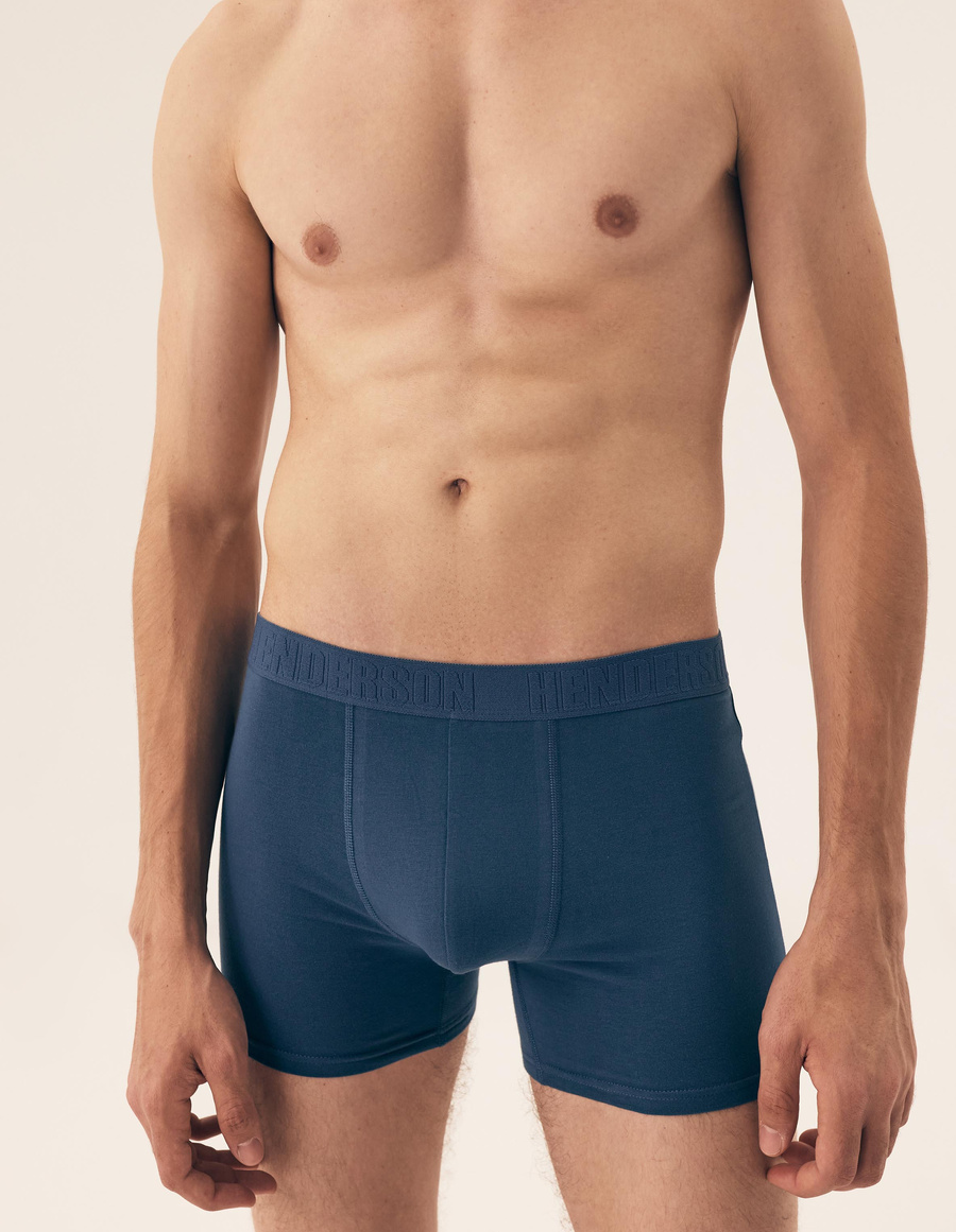 Long leg boxer shorts Solid 5-pack