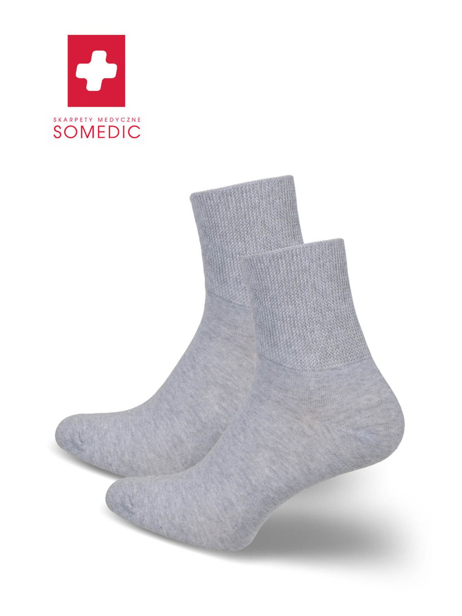 Kurze Socken Serie Somedic Helles Melange, Grau