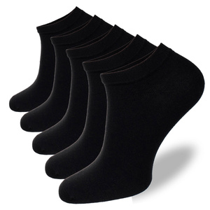5x Herren Baumwollsocken Glatt