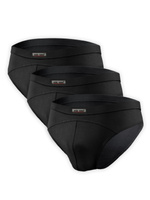 Sesto Senso Herren Slips Set – Komfortable Unterwäsche aus Micromodal, Flache Nähte, Atmungsaktiv, 3er Pack, Weiß, Eleganter Look, Nachhaltig