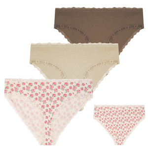 Figi damskie bikini z koronką 3-pak