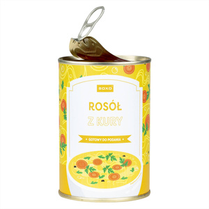 Kolorowe Męskie | Damskie Skarpetki SOXO GOOD STUFF wesołe rosół w puszce + przepis Unisex