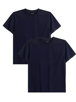 Herren T-Shirts Nmt-033 Blau & Dunkelblau