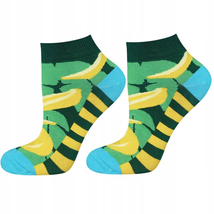 Herren Socken Soxo Good Stuff Baumwolle Banane bunt