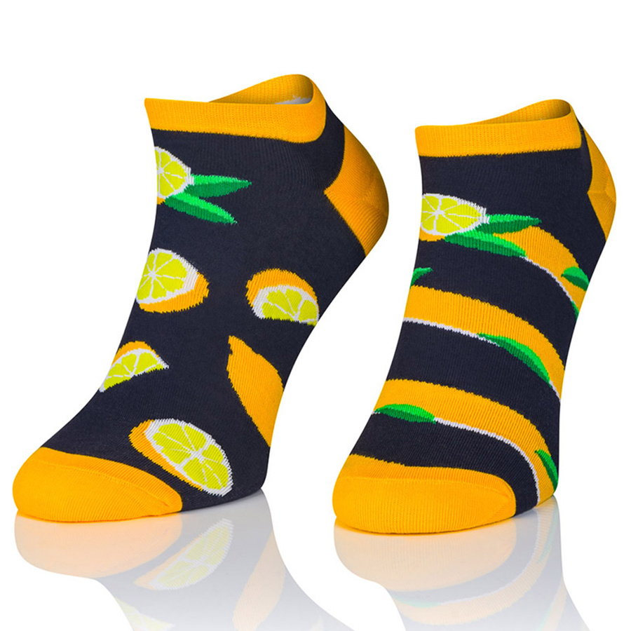 Farbige Socken Stops Kunst. 1849 Intenso-Zitronen