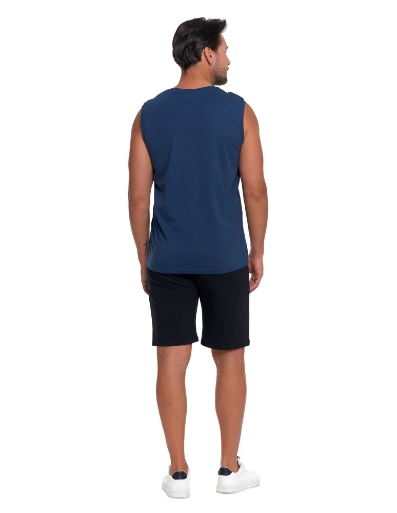 Ärmelloses Herrenunterhemd OTS1300 Blau