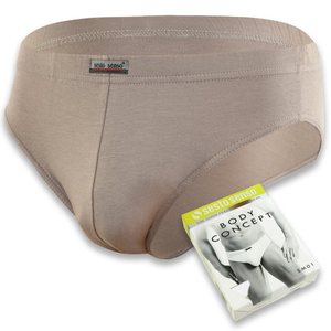 4X Antyalergiczne wyprofilowane slipy męskie LEOPARD Sesto Senso