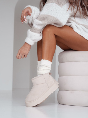 Kniestrümpfe Serie Ajour Fischgrät Ecru