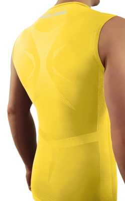 Ärmelloses Herrenhemd Thermo Active Gelb