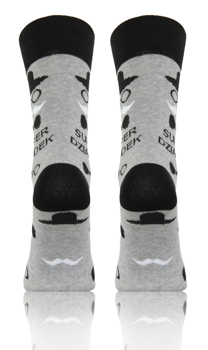 Herrensocken Dzień Babci i Dziadka Super Opa Grau