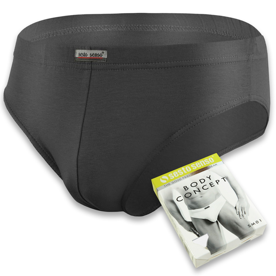 Sesto Senso Herren Slipy Set – Hochwertige Baumwollunterwäsche, Sportlicher Schnitt, Antiallergisch, Schnell trocknend, Perfekte Passform, Farben: Rot, Blau, Schwarz, Weiß, 4er Pack, Für Aktive Männer