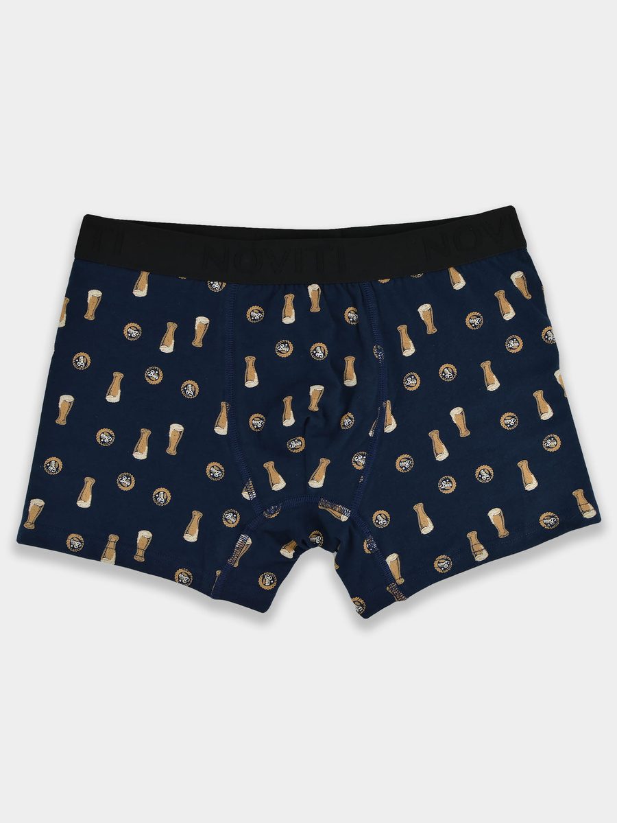Herren Bier Boxershorts navy blau