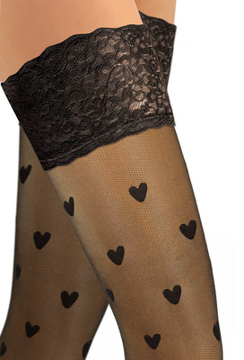 Selbsthaltende Strümpfe Serie Schwarz