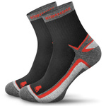 Sesto Senso Lauf-Socken – Komfortable Sportsocken mit Amortisation, Atmungsaktiv, Silberionen, Stabilisiert den Knöchel, Baumwolle, Unisex, Schwarz, Ideal für Läufer