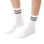 Damen-Socken Serie Gemustert Weiß