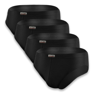 Sesto Senso Herren Slipy Set – Hochwertige Baumwollunterwäsche, Sportlicher Schnitt, Antiallergisch, Schnell trocknend, Perfekte Passform, Farben: Rot, Blau, Schwarz, Weiß, 4er Pack, Für Aktive Männer