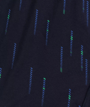 Lockere Herren-Boxershorts 2MBX-074 Dunkelblau/Blau