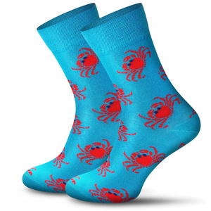 Socken Funny Krab Bunt