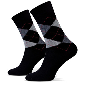 Anzugsocken Serie Rauten Blau