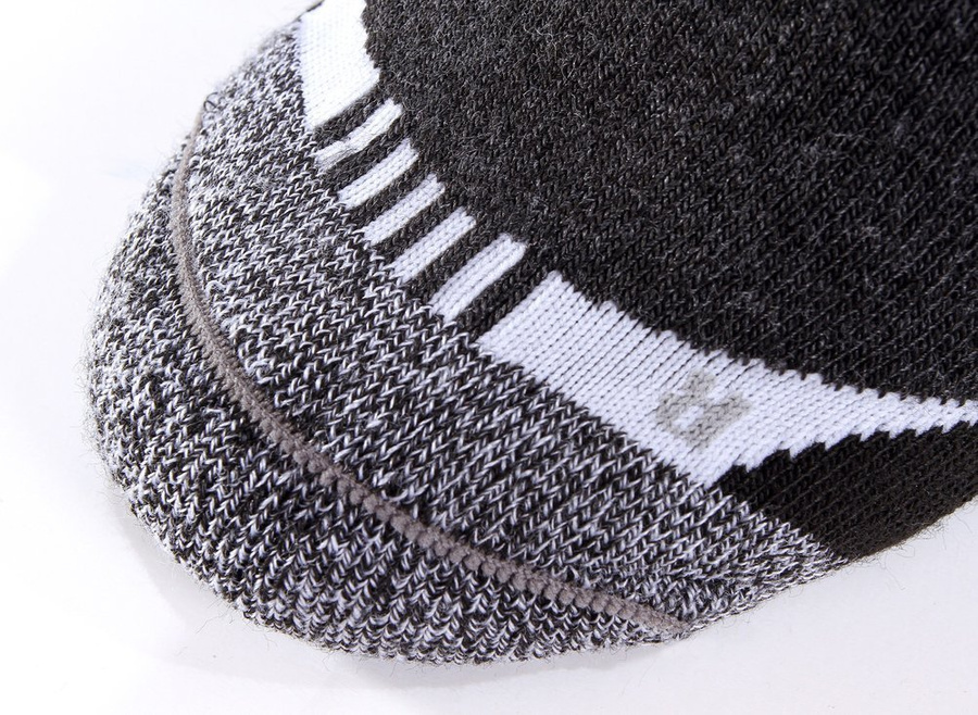 Wollsocken Trekking Winter Grau Mehrfarbig