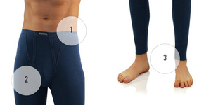 Lange Kinderunterhose Serie Blau