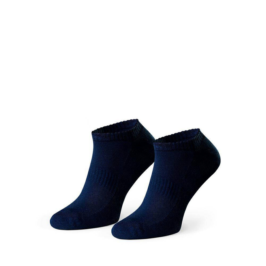 Socken Halb-Frottee Supima Blau