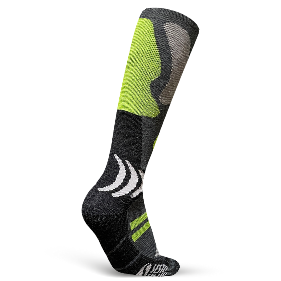 Ciepłe WEŁNIANE skarpety narciarskie, oddychające, antybakteryjne SN Sesto Senso