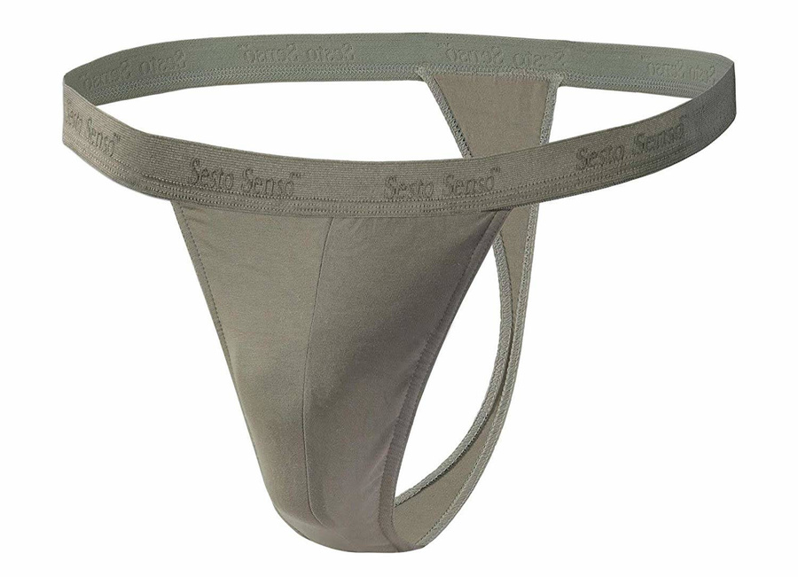 Sesto Senso Herren String Set – Hochwertige Baumwolle, Anatomic Design, Flache Nähte, Nicht einschnürender Bund, 4er Pack, Ideal als Geschenk, Hergestellt in Polen, Komfortable Unterwäsche, Schwarz