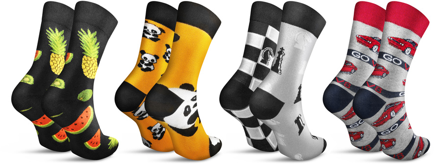 Bunt gemusterte Herrensocken