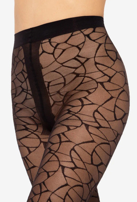 Mosaik gemusterte Strumpfhose 20 Den