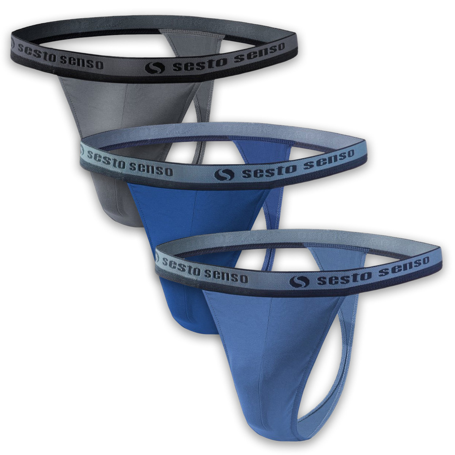 Herren-Strings STM01 Grau/Blau