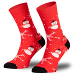 Red snowmen || print