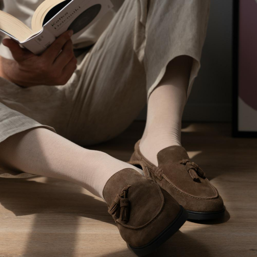 Socken Herren Serie Dünn Beige