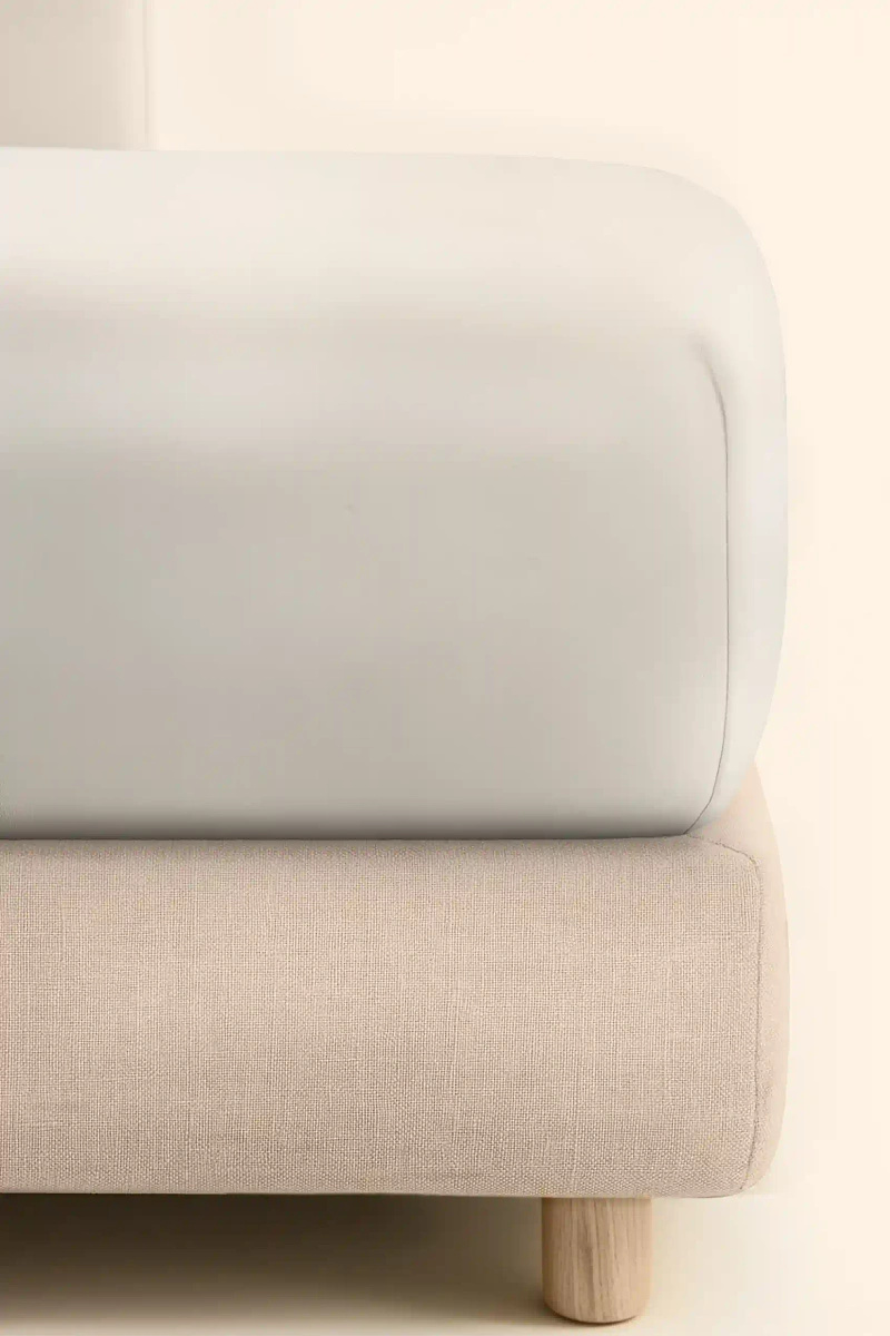 Bettlaken Jersey Taupe