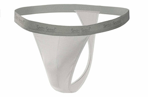 Sesto Senso Herren String Set – Hochwertige Baumwolle, Anatomic Design, Flache Nähte, Nicht einschnürender Bund, 4er Pack, Ideal als Geschenk, Hergestellt in Polen, Komfortable Unterwäsche, Schwarz