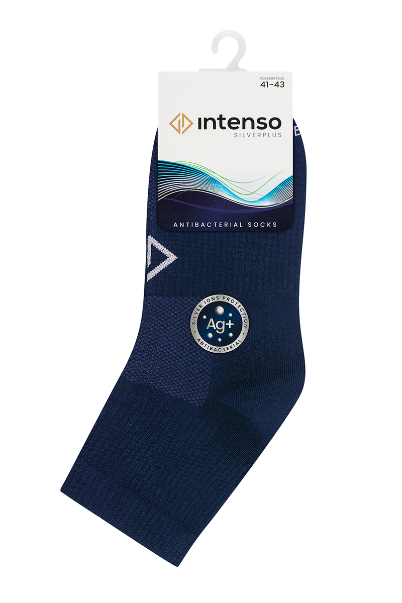 Kurze Sportsocken Silverplus Schwarz