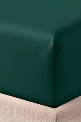 Spannbetttuch Satin Grün