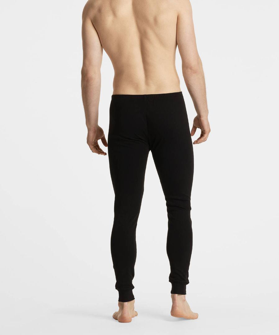 Men's Cotton Long Underwear Black BML-011 Atlantic