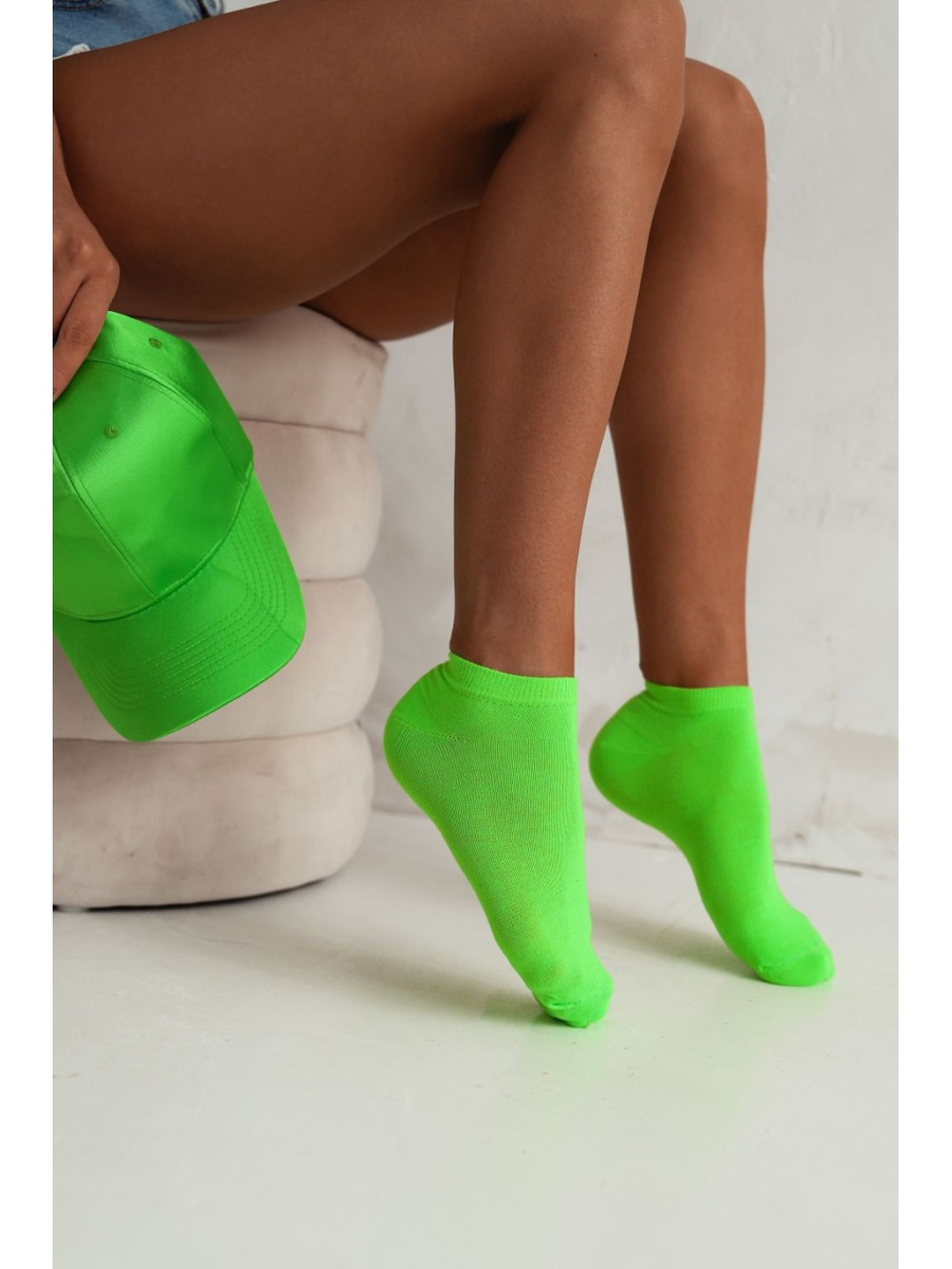 Damen Socken Serie Neon Grün