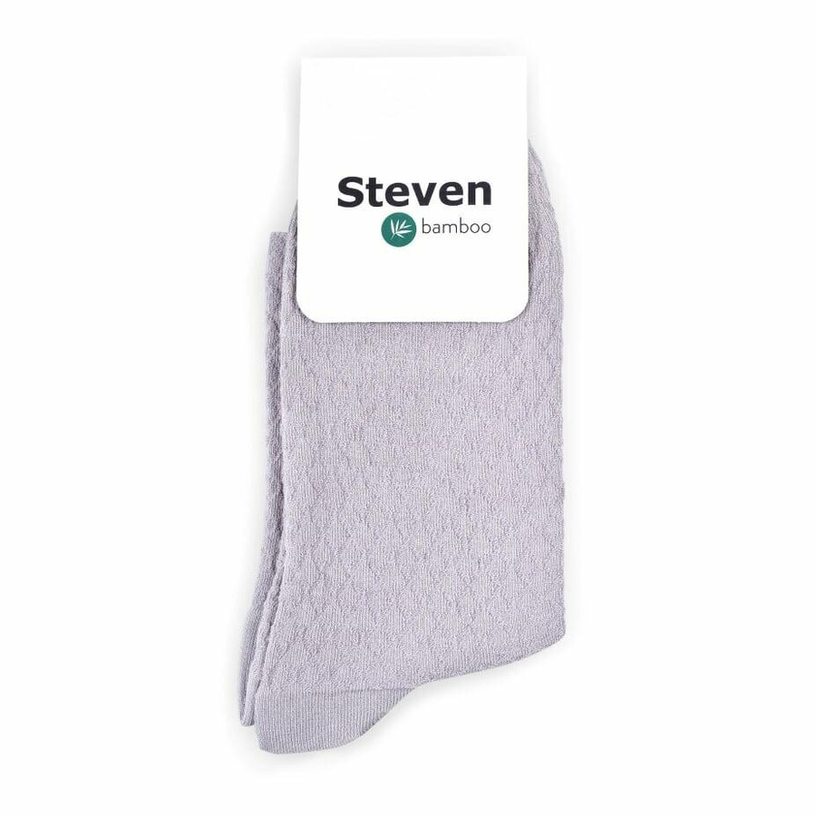 Socken Bambus Serie Rauten Art. 125 Grau